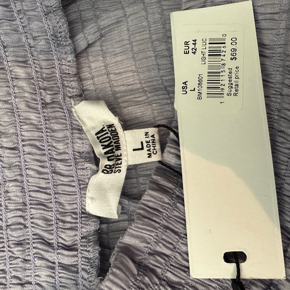 NWT BB DAKOTA BY STEVE MADDEN OFF SHOULDER TOP L - Picture 4 of 6
